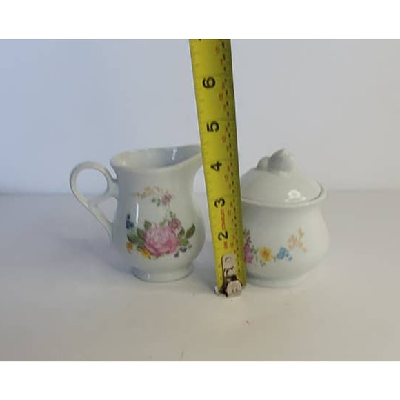 Vintage Sadler Rose Sugar and Creamer - Picture 5 of 5